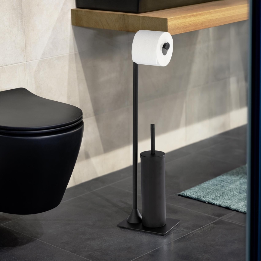 WENKO 23710100 - WC birste HELLA 15x69 cm melna