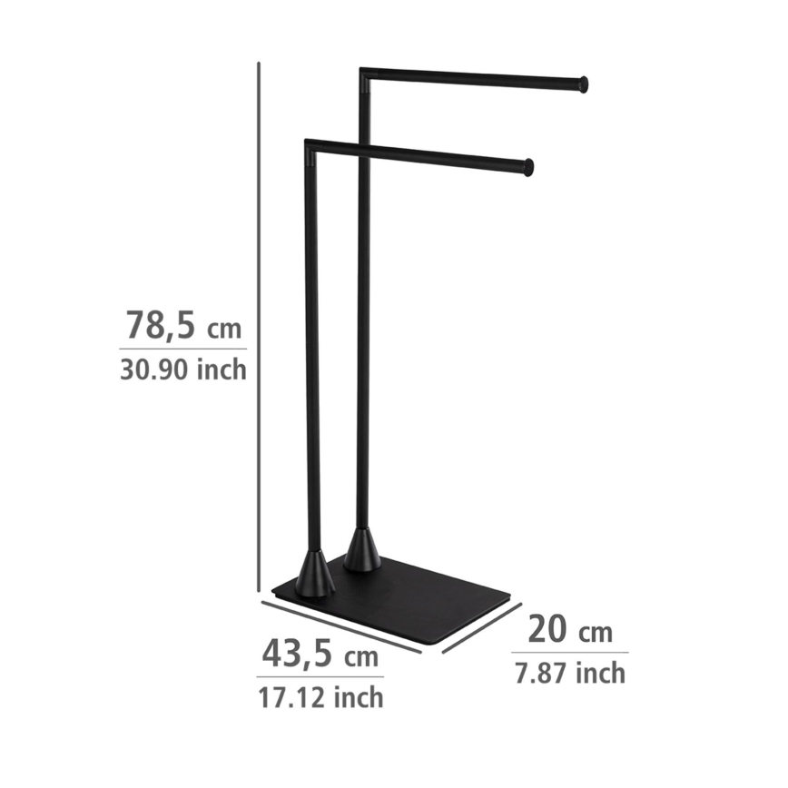 WENKO 23711100 - Dvieļu statīvs HELLA 41x79 cm melns