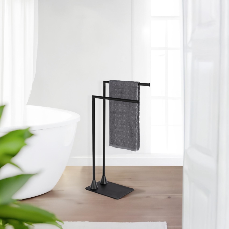 WENKO 23711100 - Dvieļu statīvs HELLA 41x79 cm melns
