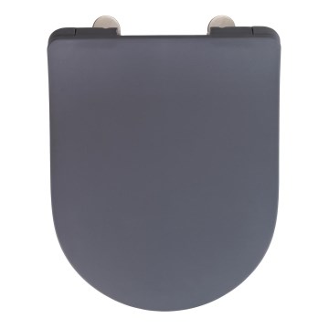 WENKO 23828100-WC tualetes sēdeklis SEDILO 45,2x36,2 cm pelēks/sudraba
