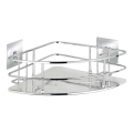 WENKO 23856800-Plaukts TURBO-LOC QUADRO ED. 27,5x19,3 cm nerūsējošais tērauds/spīdīgs hroms