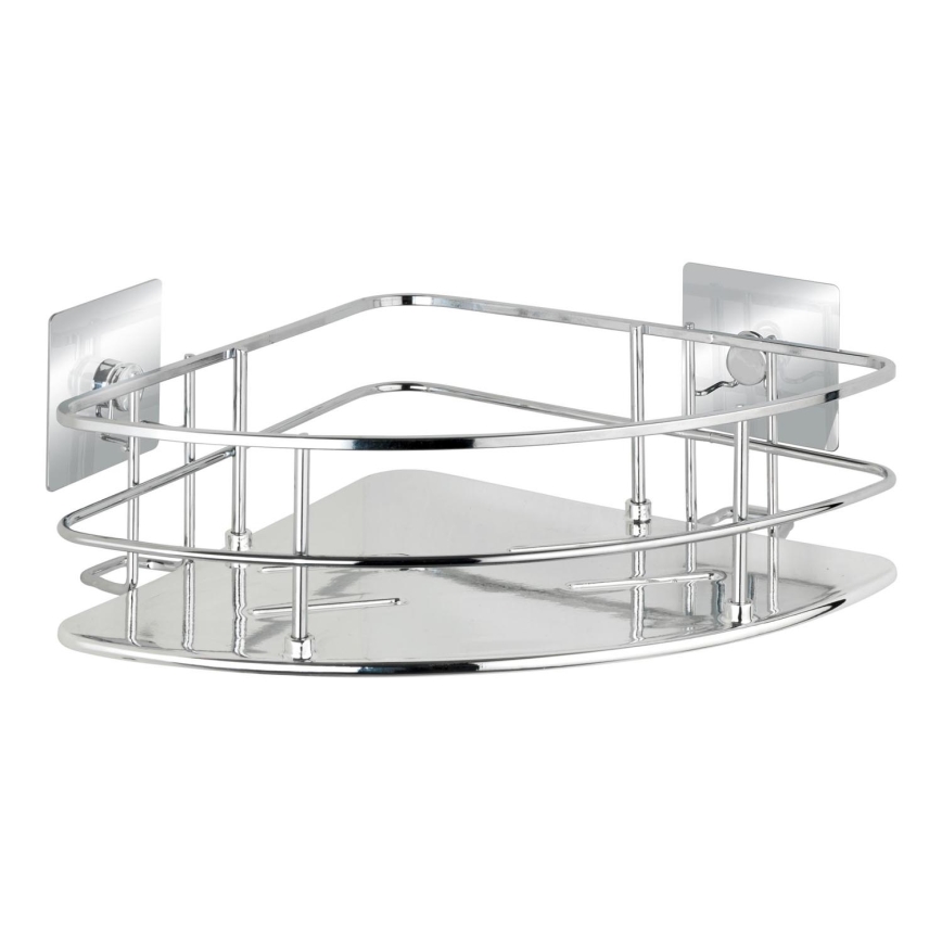 WENKO 23856800-Plaukts TURBO-LOC QUADRO ED. 27,5x19,3 cm nerūsējošais tērauds/spīdīgs hroms