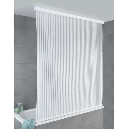 WENKO 23864100 - Ruļļa tipa dušas aizkars 132x240 cm balts