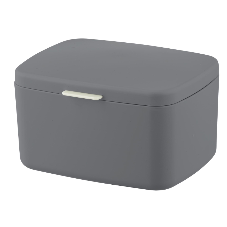 WENKO 23981100 - Box BARCELONA 19,5x16 cm antracīts/spīdīgs hroms