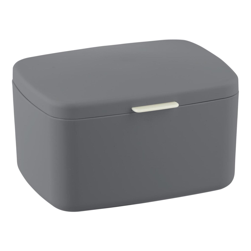 WENKO 23981100 - Box BARCELONA 19,5x16 cm antracīts/spīdīgs hroms