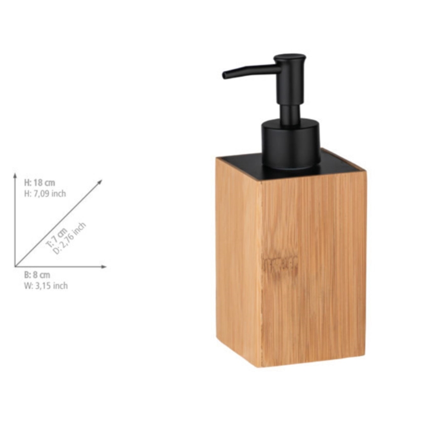 WENKO 23984100 - Ziepju dozators PADUA 210 ml brūns/melns