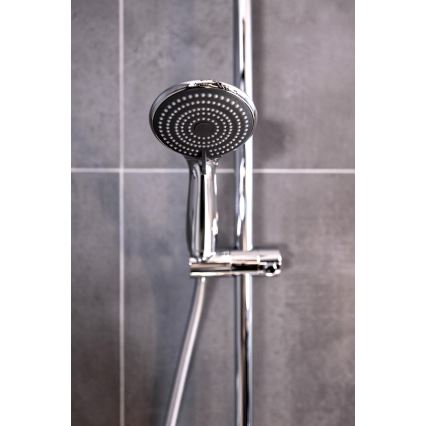 WENKO 23992100 - Dušas galviņa WATERSAVING SYSTEM 9,5x9,5 cm spīdīgs hroms/pelēka