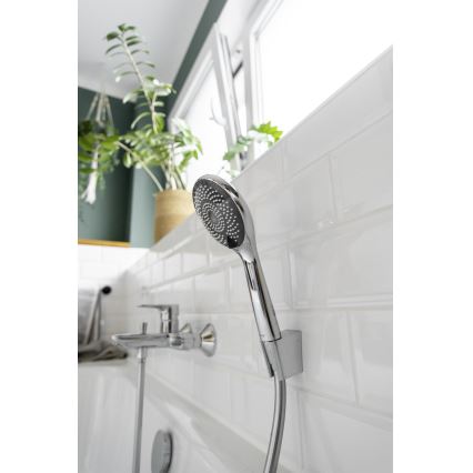WENKO 23992100 - Dušas galviņa WATERSAVING SYSTEM 9,5x9,5 cm spīdīgs hroms/pelēka
