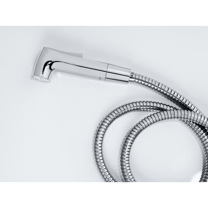 WENKO 23999100 - bide komplekts ar ūdens taupīšanas sistēmu, 12x7 cm, spīdīgs hroms/sudraba