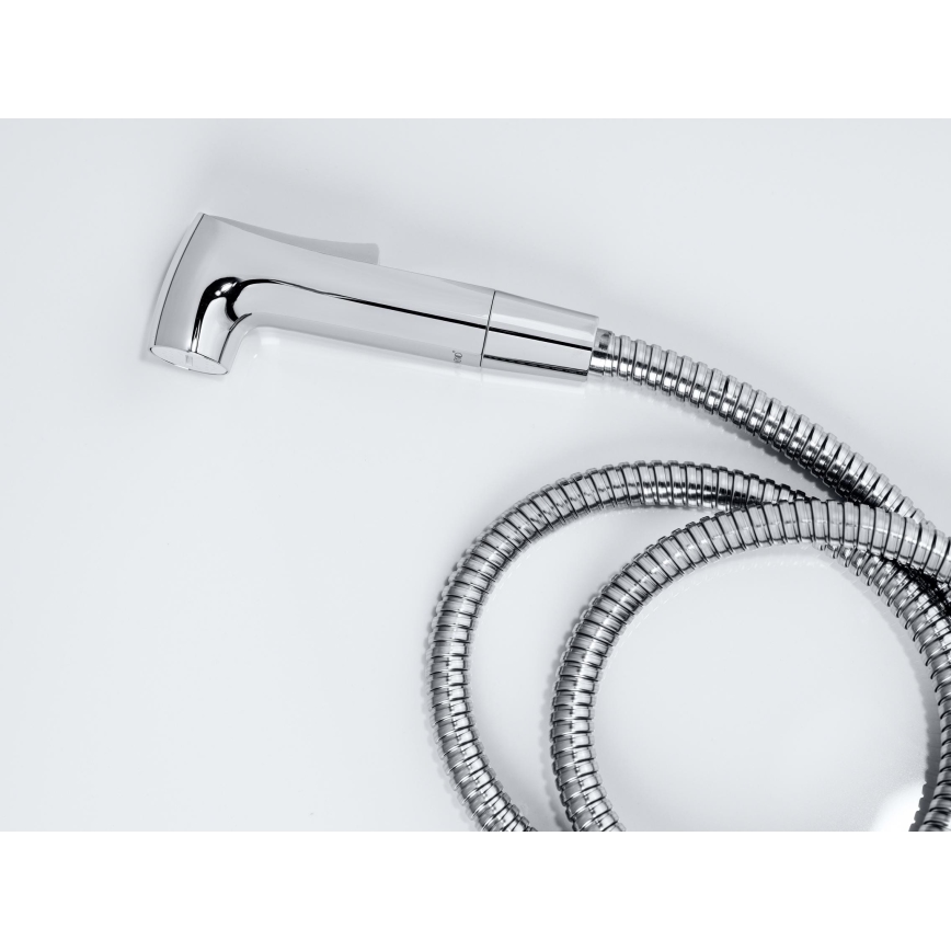 WENKO 23999100 - bide komplekts ar ūdens taupīšanas sistēmu, 12x7 cm, spīdīgs hroms/sudraba