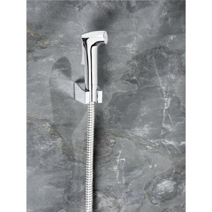 WENKO 23999100 - bide komplekts ar ūdens taupīšanas sistēmu, 12x7 cm, spīdīgs hroms/sudraba