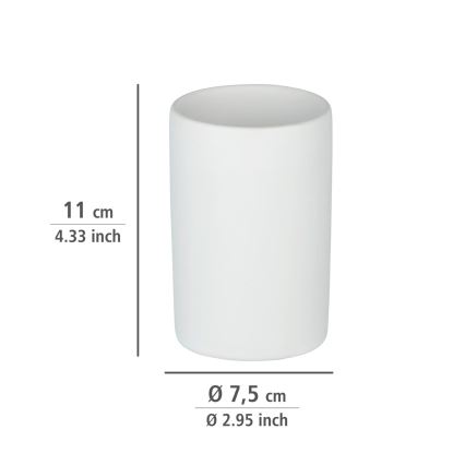 WENKO 24010100 - Tase POLARIS 7x11 cm balta