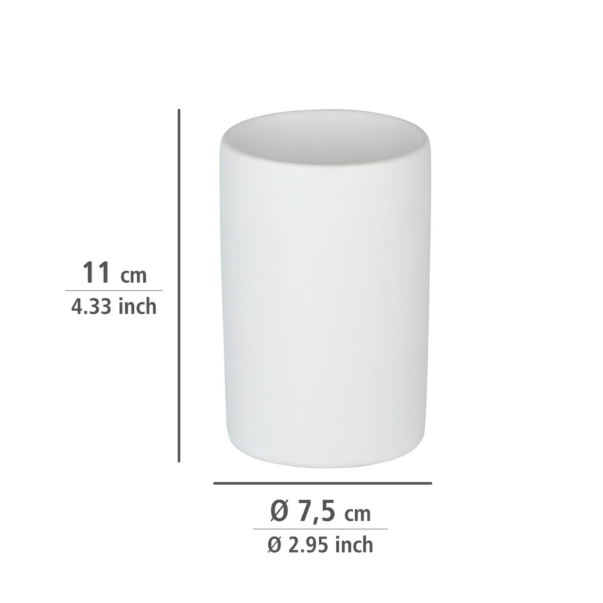 WENKO 24010100 - Tase POLARIS 7x11 cm balta