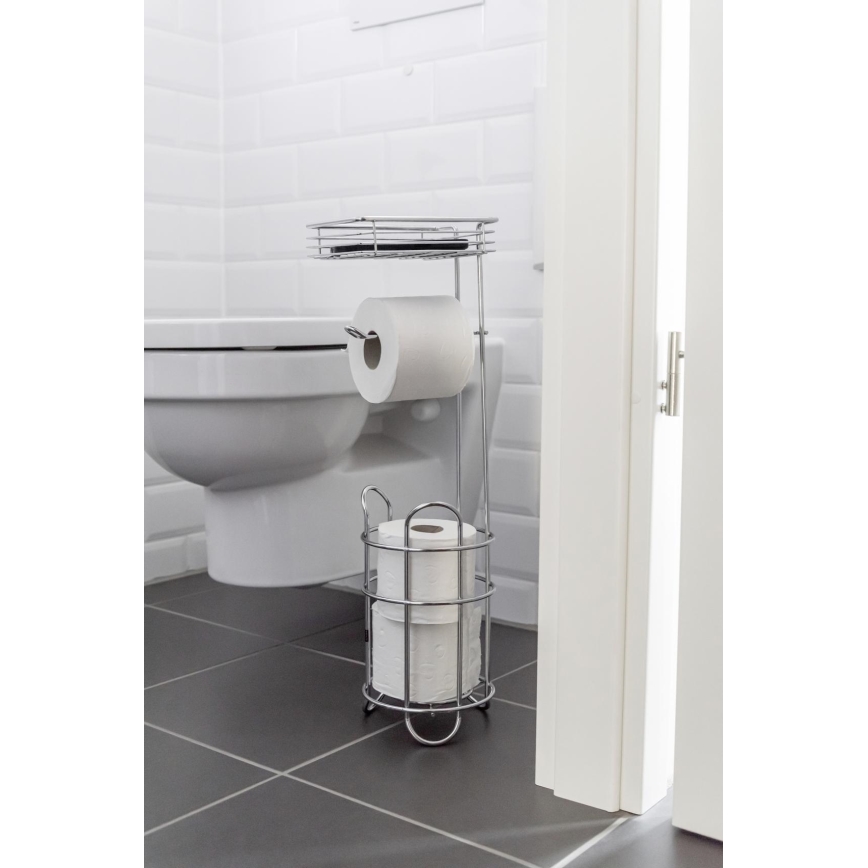 WENKO 24074800 - Tualetes papīra turētājs 16x59 cm spīdīgs hroms