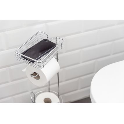 WENKO 24074800 - Tualetes papīra turētājs 16x59 cm spīdīgs hroms