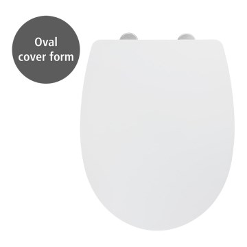 WENKO 24080800-WC sēdeklis TAVOLA 36,5x45 cm balts/spīdīgs hroms