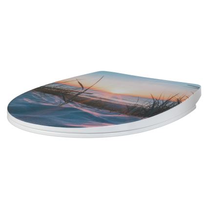 WENKO 24081800-Tualetes poda sēdeklis BALTIC 38,8x45 cm daudzkrāsains/balts