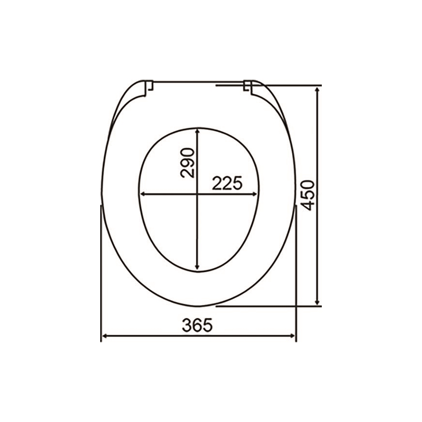 WENKO 24082800 - Tualetes sēdeklis DROPLETS 45x38,8 cm zils/balts