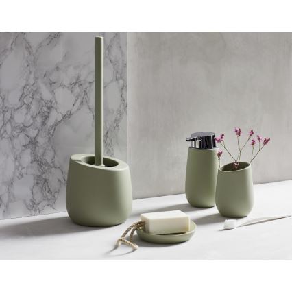 WENKO 24120100 - zaļa WC birste BADI 13,5x38 cm