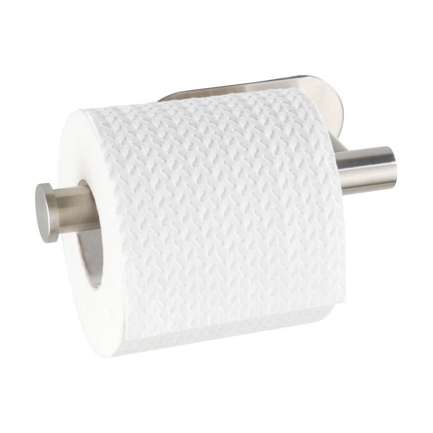 WENKO 24166100 - Tualetes papīra turētājs TURBO-LOC OREA MATT 16x7 cm nerūsējošais tērauds/sudraba
