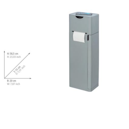 WENKO 24213100 - WC birste IMON 20x58,5 cm pelēka