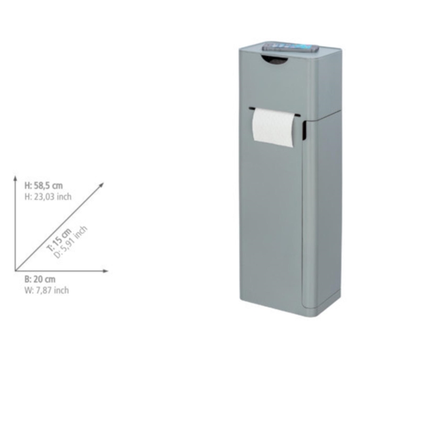 WENKO 24213100 - WC birste IMON 20x58,5 cm pelēka