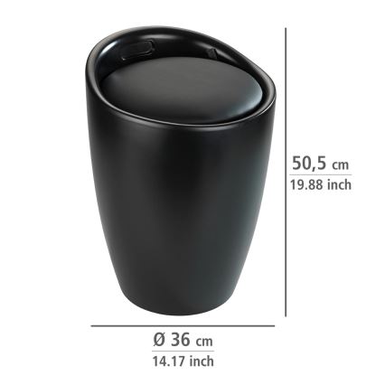 WENKO 24229100 - Taburete CANDY 36x50,5 cm melna