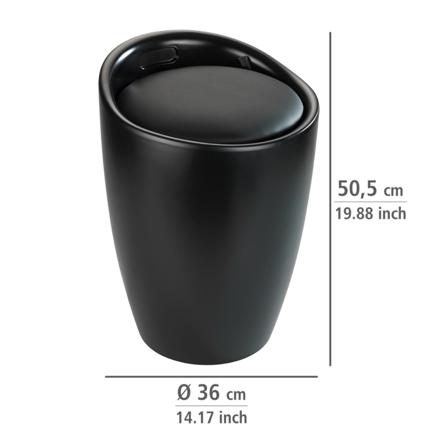 WENKO 24229100 - Taburete CANDY 36x50,5 cm melna