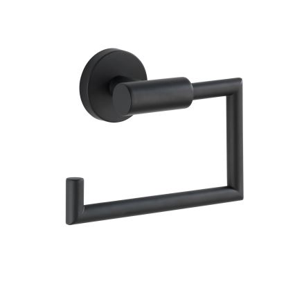 WENKO 24240100- tualetes papīra turētājs BOSIO BLACK 15x10,5 cm, nerūsējošais tērauds/sudraba