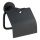 WENKO 24241100-Tualetes papīra turētājs BOSIO BLACK 15x13,5 cm nerūsējošais tērauds/sudraba