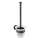 WENKO 24243100-WC tualetes birste BOSIO BLACK 10x35 cm nerūsējošais tērauds/sudraba/satīna