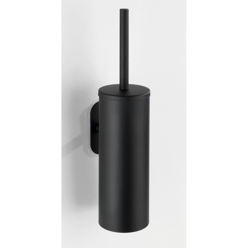 WENKO 24289100-WC tualetes birste TURBO-LOC OREA BLACK 9x39,5 cm no nerūsējošā tērauda/melna