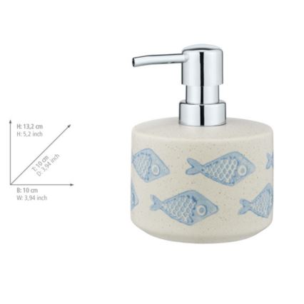 WENKO 24311100 - Šķidro ziepju dozators AQUAMARIN 475 ml bēšs