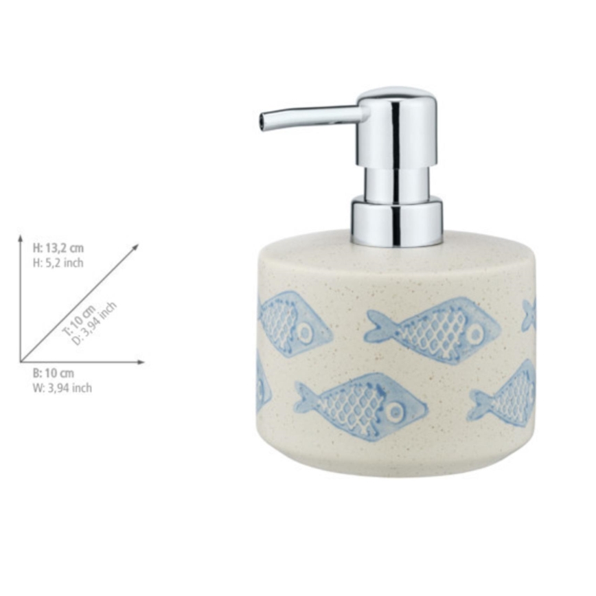WENKO 24311100 - Šķidro ziepju dozators AQUAMARIN 475 ml bēšs