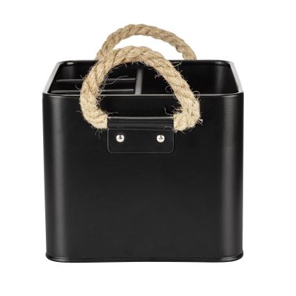 WENKO 24328100 - Uzglabāšanas kaste GARA 19x13 cm melna