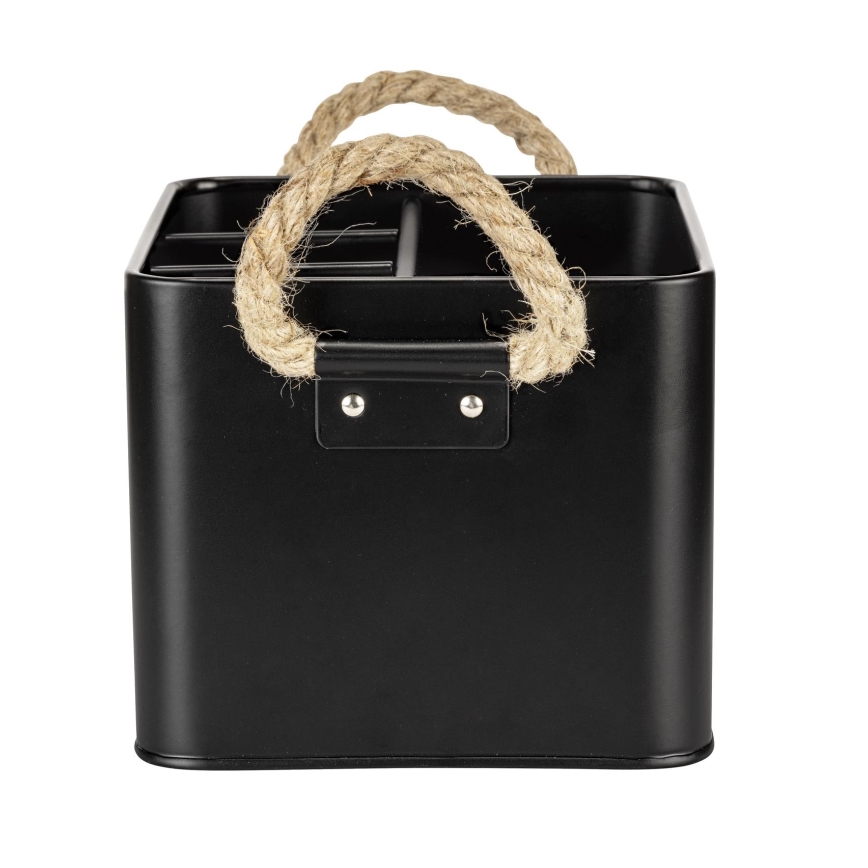 WENKO 24328100 - Uzglabāšanas kaste GARA 19x13 cm melna