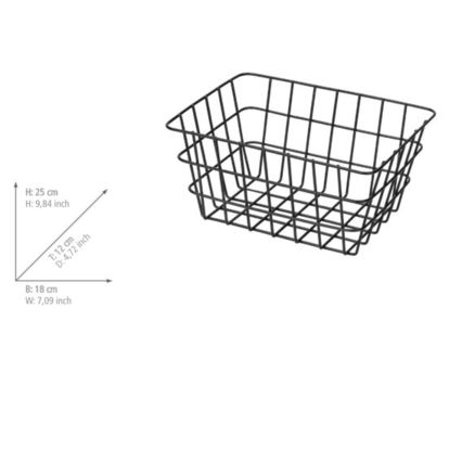 WENKO 24371100 - Grozs VIANA 18x25 cm melns