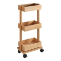 WENKO 24390100 - Plaukts TORTONA 18x71,5 cm brūns/melns