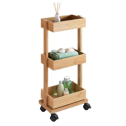 WENKO 24390100 - Plaukts TORTONA 18x71,5 cm brūns/melns