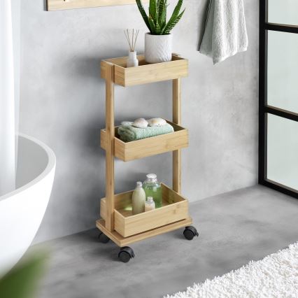 WENKO 24390100 - Plaukts TORTONA 18x71,5 cm brūns/melns