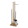 WENKO 24391100 - WC birste RIVALTA 18x70 cm brūna/balta/melna