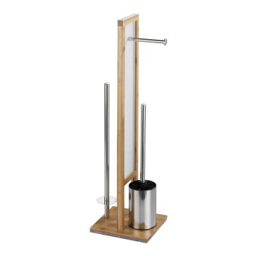 WENKO 24391100 - WC birste RIVALTA 18x70 cm brūna/balta/melna