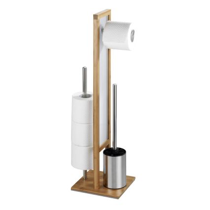 WENKO 24391100 - WC birste RIVALTA 18x70 cm brūna/balta/melna