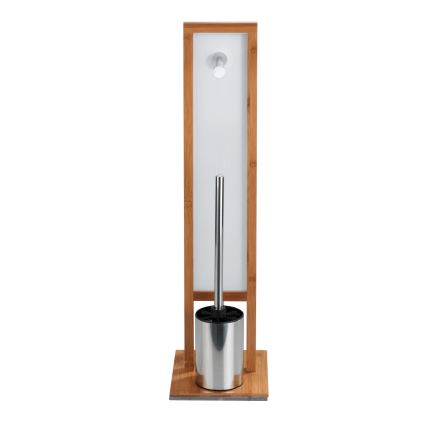 WENKO 24391100 - WC birste RIVALTA 18x70 cm brūna/balta/melna