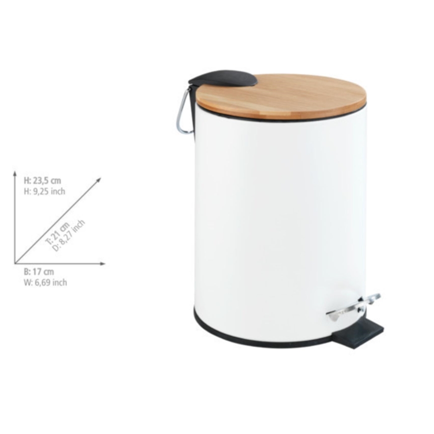 WENKO 24392100 - Grozs TORTONA 17x23,5 cm balts/brūns/melns