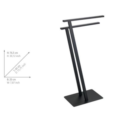 WENKO 24396100 - Dvieļu statīvs LIRIO 20x40 cm melns
