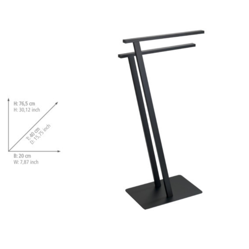 WENKO 24396100 - Dvieļu statīvs LIRIO 20x40 cm melns