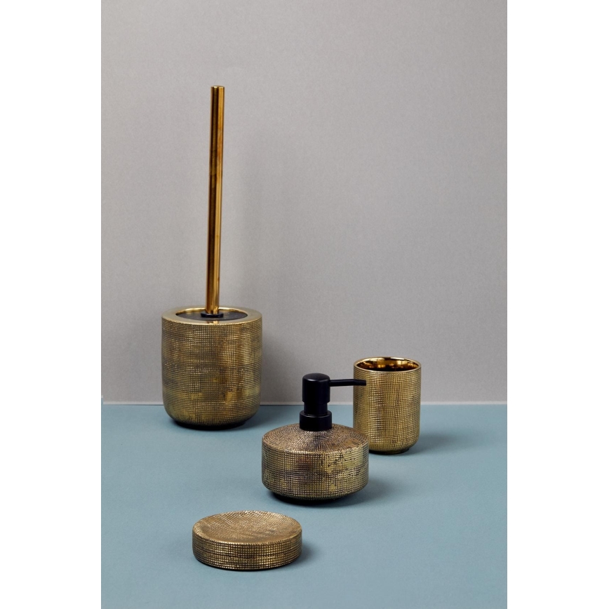 WENKO 24400100 - Zobu suku glāzīte RIVARA 7,5x9,5 cm zelta