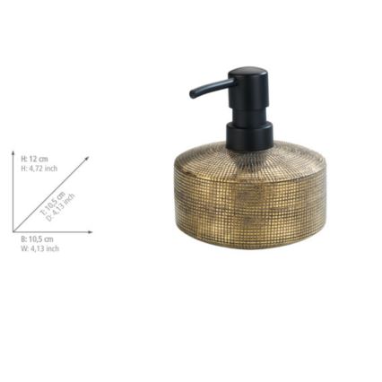 WENKO 24401100 - ziepju dozators RIVARA 400 ml zelta krāsā