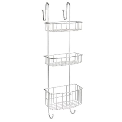 WENKO 24422100 - Plaukts OLESI 22,5x70 cm nerūsējošā tērauda/sudraba